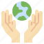 earth, hand, map, planet, sphere, world 