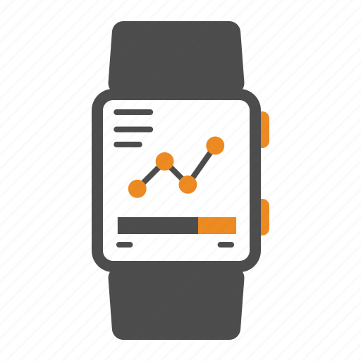 Charts, report, smartwatch, watch icon - Download on Iconfinder