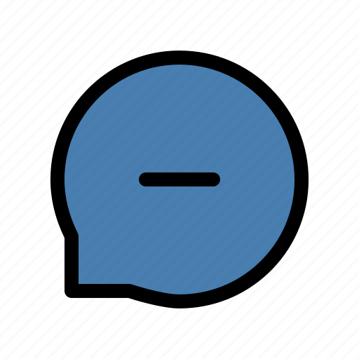 Bubble, chat, comment, message, minus, speech icon - Download on Iconfinder
