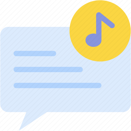 Music, communication, message, conversation, chat icon - Download on Iconfinder