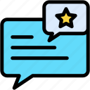 favorite, message, star, communications, chat