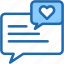 love, chat, box, notification, communications 