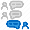 chat, speech bubbles, message, conversation