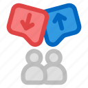 disagreement, dispute, argument, opinion, speech bubbles