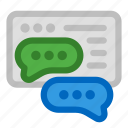 speech bubbles, online chat, chat, support
