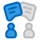 speech bubbles, chat, conversation, talk, dialogue