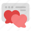 love, heart, chat bubbles, online dating 