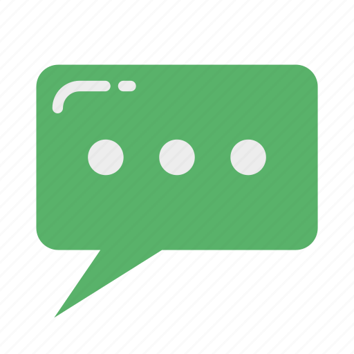 Dotted, rounded, rectangle, chatbox icon - Download on Iconfinder