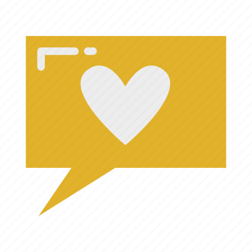 Love, rectangle, chatbox icon - Download on Iconfinder