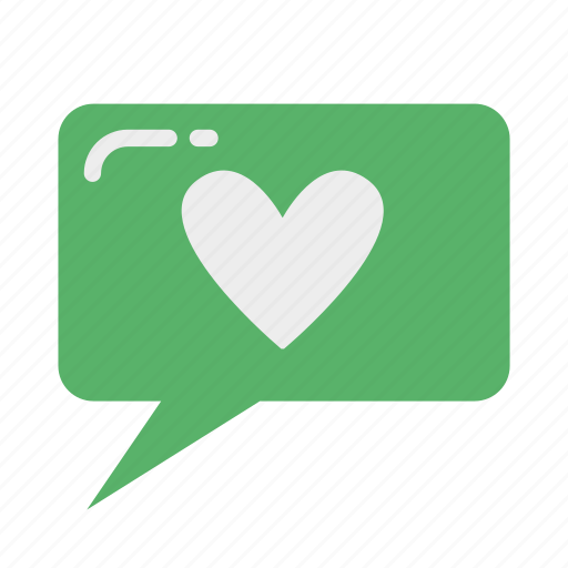 Love, rounded, rectangle, chatbox icon - Download on Iconfinder