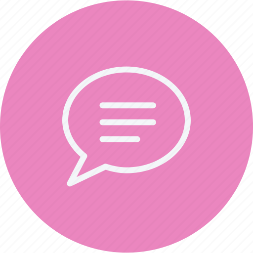 Bubble, chat, sign, speech, talk, comment, speech bubble icon - Download on Iconfinder