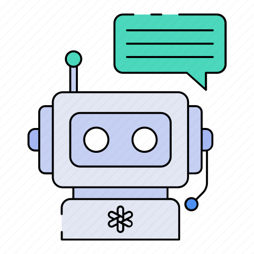 Chat, ai, artificial intelligence, communication, message, robot, speech bubble icon - Download on Iconfinder