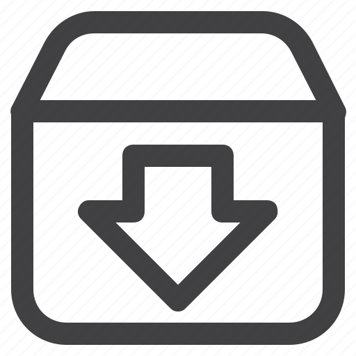 Box, download, mailbox icon - Download on Iconfinder