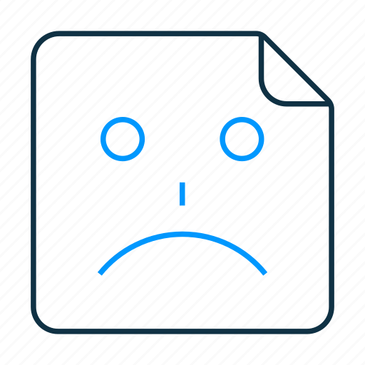 Sad, face, sad face, emoji icon - Download on Iconfinder