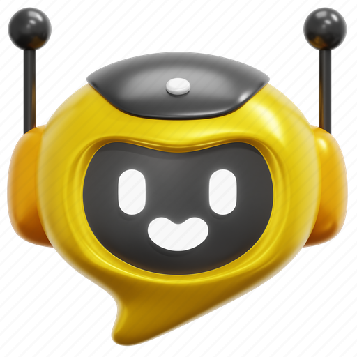 Chat, bot, message, conversation, communication, assistant, chatbot 3D illustration - Download on Iconfinder