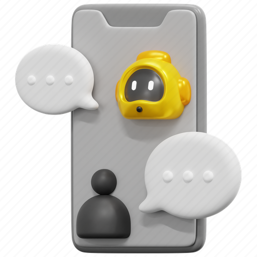 Mobile, chatbot, phone, chat, bot, device, robot icon - Download on Iconfinder