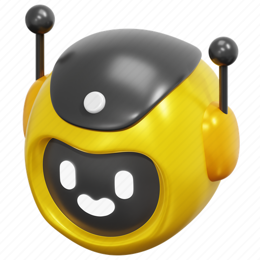 Bot, face, chatbot, chat, robot, virtual, chatting 3D illustration - Download on Iconfinder