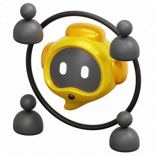 Conversation, robot, chatbot, chat, user, bot, communication 3D illustration - Download on Iconfinder