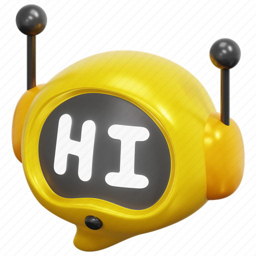 Message, chat, bot, hi, chatbot, hello, communication 3D illustration - Download on Iconfinder