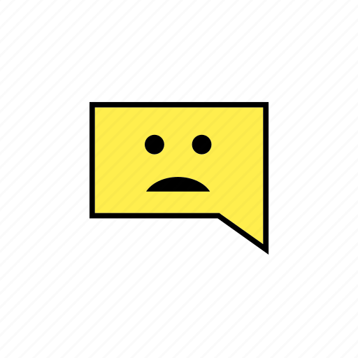 Answer, chat, conversation, message, sad, talk icon - Download on Iconfinder