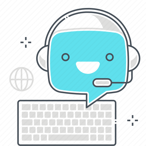 Chat, chat bot, keyboard, message, mobile, robot, support icon - Download on Iconfinder