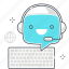 chat, chat bot, keyboard, message, mobile, robot, support 