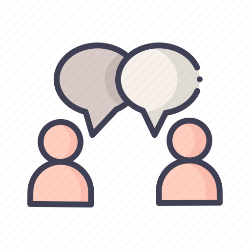Chatting, conversation, people, speech bubbles, talk icon - Download on Iconfinder