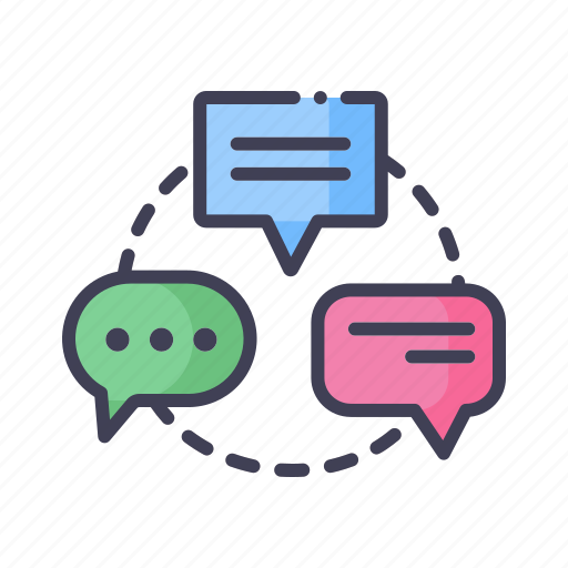 Chatting, conversation, messenger, speech bubbles icon - Download on Iconfinder