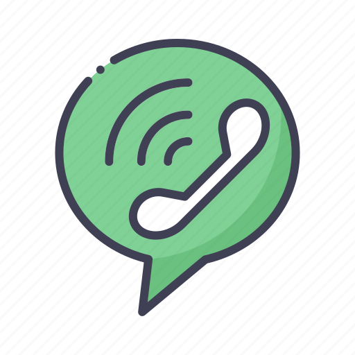 Bubble, call, phone, ring icon - Download on Iconfinder
