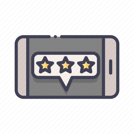 Feedback, review, smartphone, stars icon - Download on Iconfinder