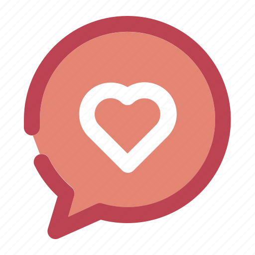 Chatting, heart, like, love icon - Download on Iconfinder
