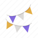 triangle, interior, paper, hanging, decoration, element, celebration 