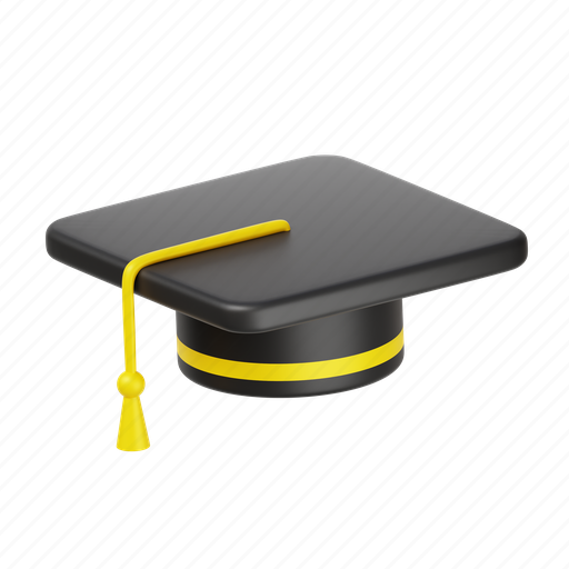 Gown, school, student, cap, university, graduation, college 3D illustration - Download on Iconfinder