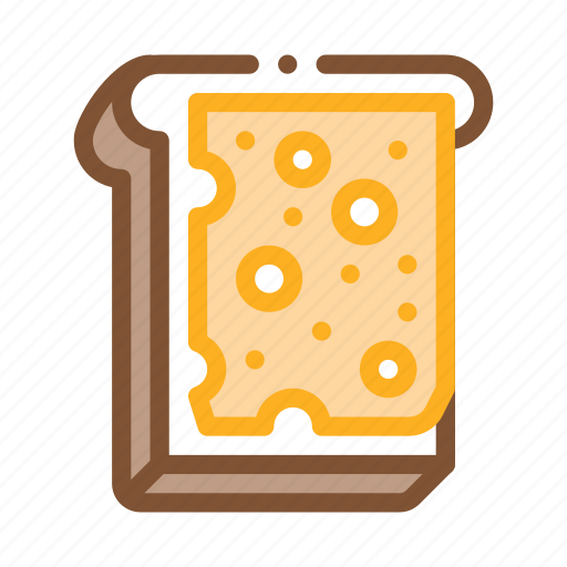 Bread, breakfast, cheese, dairy, food, sandwich, sliced icon - Download on Iconfinder