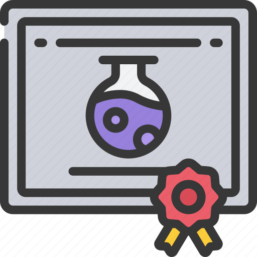 Chemcal, engineering, degree, science, education, certificate icon - Download on Iconfinder