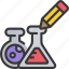 design, chemicals, science, draw, test, beakers 