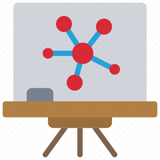 Chemistry, lesson, science, whiteboard, class icon - Download on Iconfinder