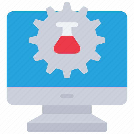 Computer, chemical, engineering, science, pc, mac, cog icon - Download on Iconfinder