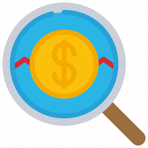 Cost, analysis, price, costing, magnifying, glass icon - Download on Iconfinder