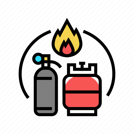 Gas, container, chemical, industry, production, polymers icon - Download on Iconfinder