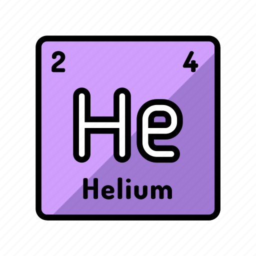 Helium, chemical, element, science, chemistry, scientific icon - Download on Iconfinder
