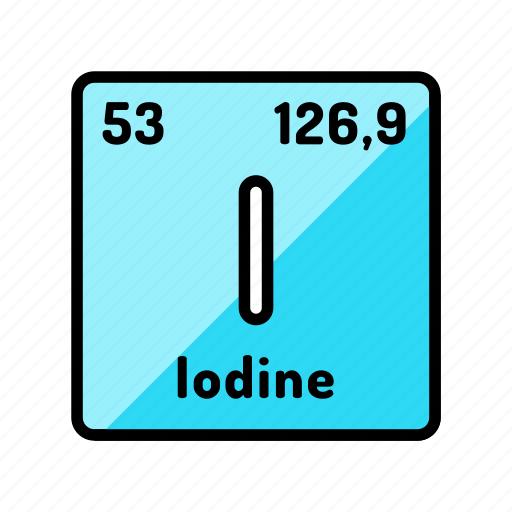 Iodine, chemical, element, science, chemistry, scientific icon - Download on Iconfinder