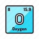 oxygen, chemical, element, science, chemistry, scientific