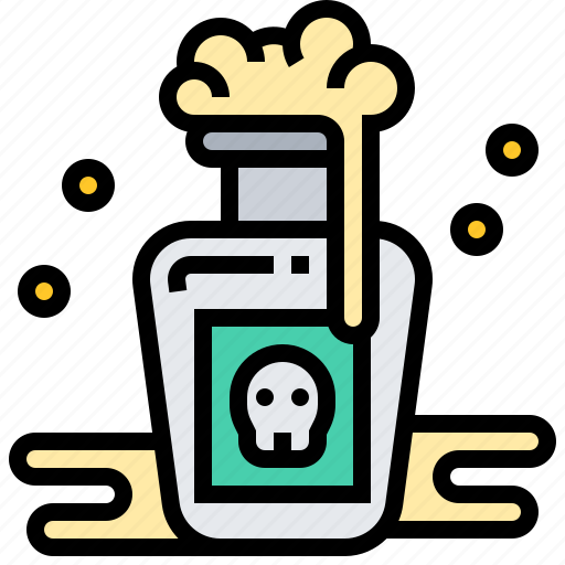 Bottle, danger, deadly, poison, venom icon - Download on Iconfinder