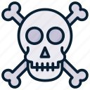 skull, bone, skeleton, dead, death, head, danger, warning, crossbones