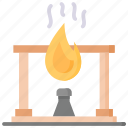 chemistry, experiment, flame, lab, bunsen, burner, fire