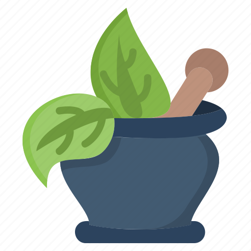 Chemistry, treatment, mortar, science, pharmacy, pestle, leaf icon - Download on Iconfinder
