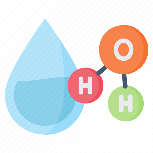 H2o, liquid, concept, science, investigation, water icon - Download on Iconfinder