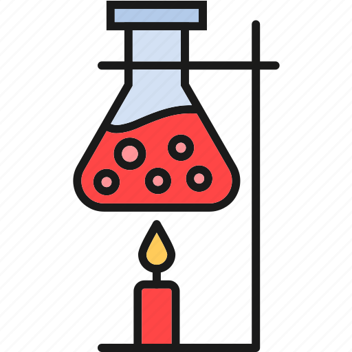 Chemistry, candles, flask, science, lab icon - Download on Iconfinder