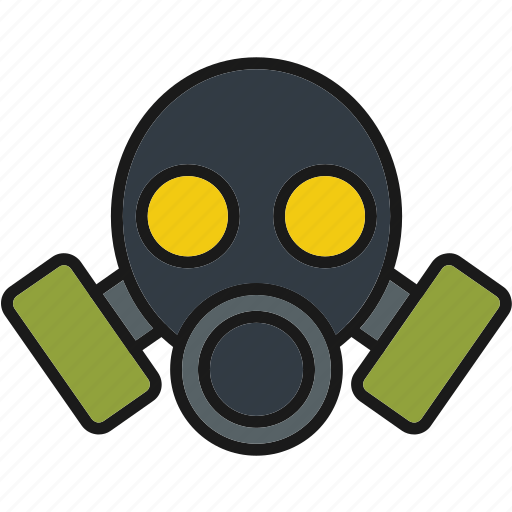 Gas, mask, nuclear, pollution, toxic, chemistry, lab icon - Download on Iconfinder